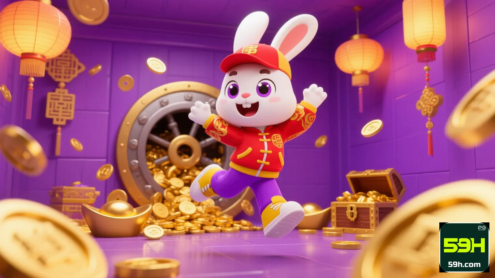 Imagem de um jogador acessando o cassino 59h, desfrutando de uma experiência confiável e premium. - 59h